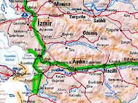 Podrobn� automapa st�edn�ho a z�padn�ho Turecka